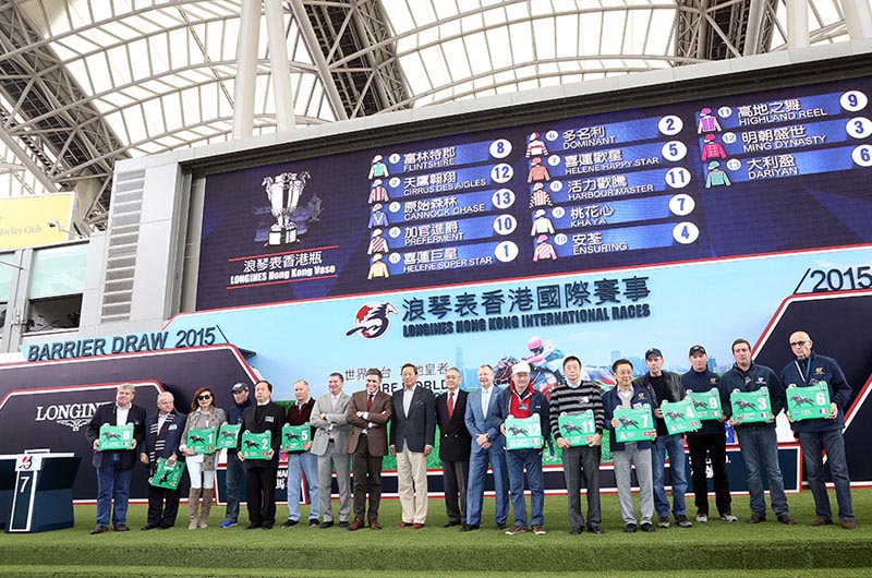The Barrier Draw at Sha Tin
