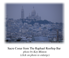 Sacre Coeur from The Raphael Rooftop Bar